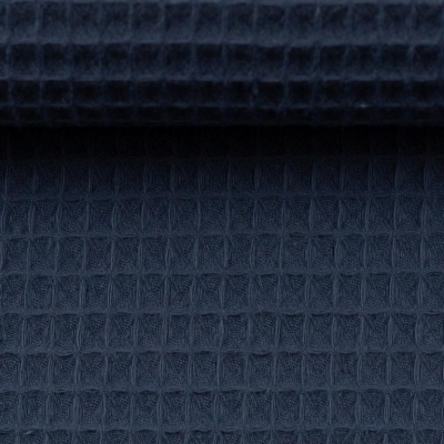 Waffelpiqué | Nelson | Jeansblau